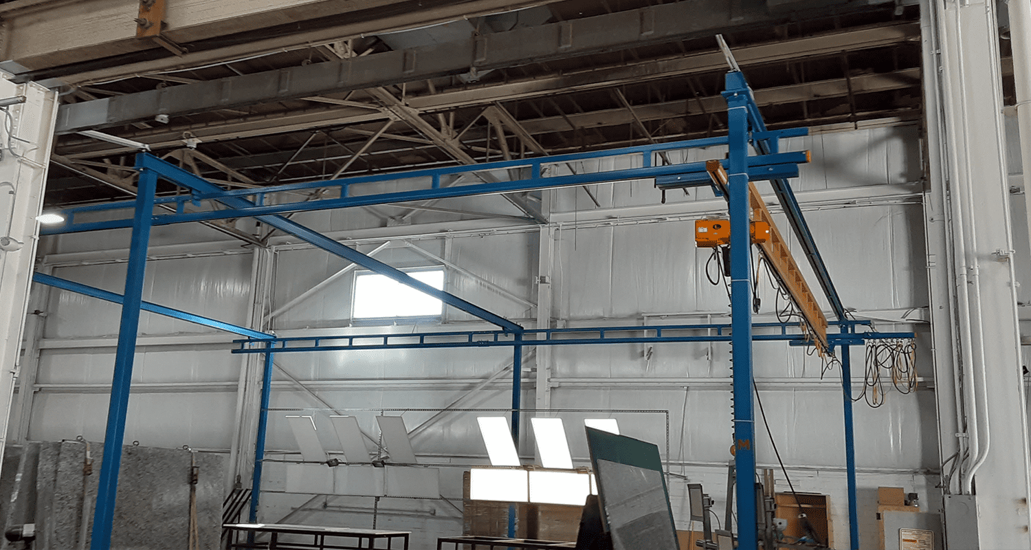 Free-standing Enclosed Track Runway