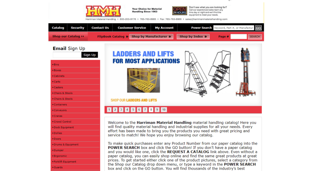 Shop the Catalogue Harriman Material Handling
