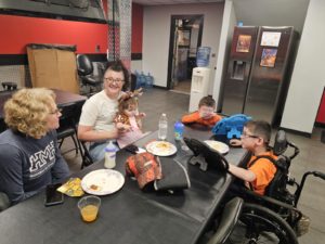 Lisa Burton and family